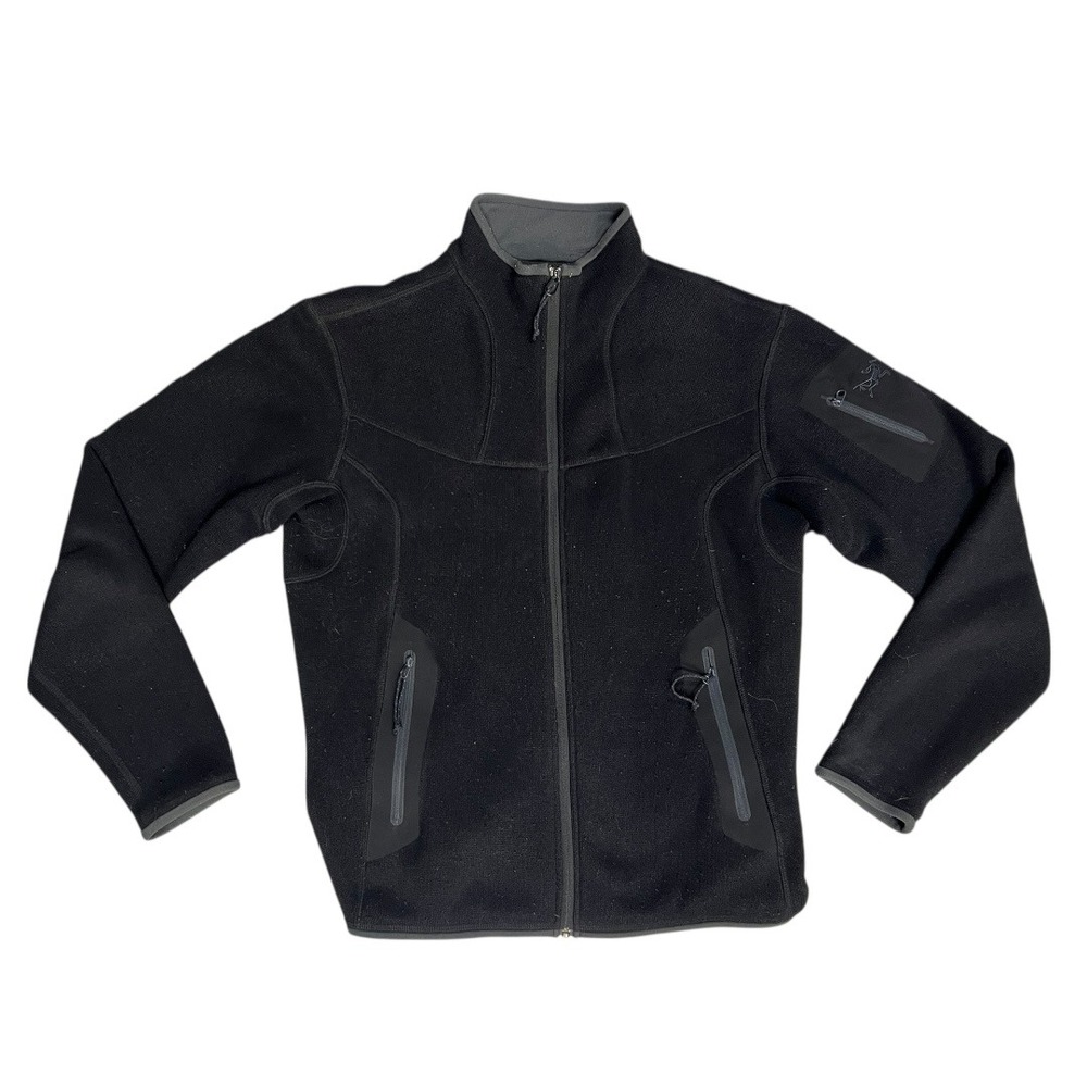 Arcteryx Womens L Black Delta SV Full Zip Fleece Jacket Made in Canada CA 34438 - Picture 2 of 8